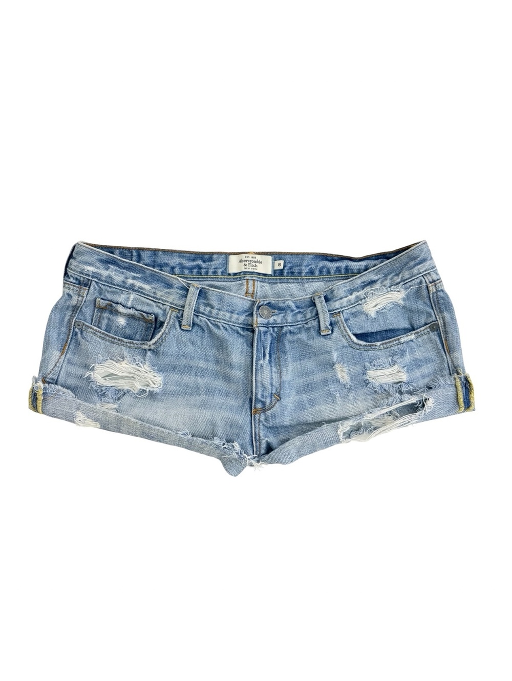 Y2K ABERCROMBIE MICRO LOW RISE SHORTS